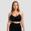 GymBeam Bezešvá športová podprsenka Sculpt Black - XL