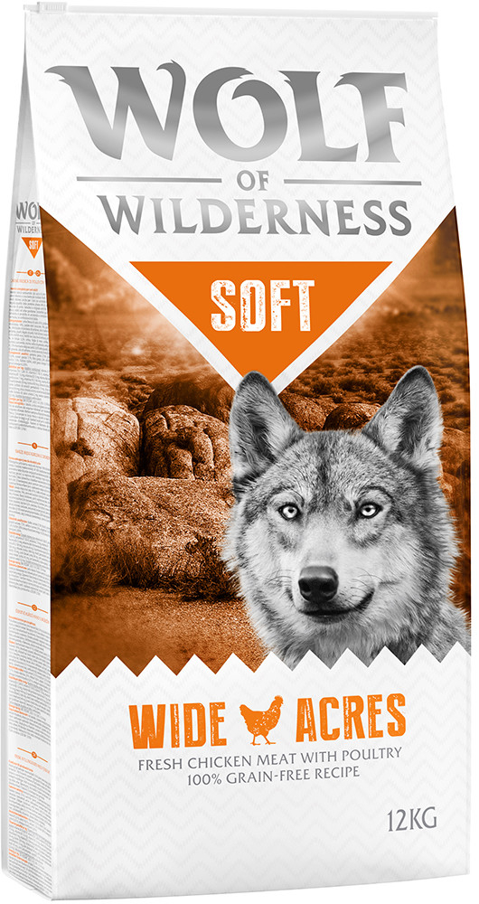 Wolf of Wilderness Adult Soft & Strong Wide Acres kuracie 2 x 12 kg