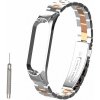 Xiaomi Mi Band 3/4 kovový BRX náramok / remienok Farba: Strieborno-ružovozlatá MBSCZ-BRXCKSRG