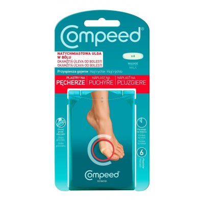 Compeed náplasť na pľuzgiere malá 6 ks