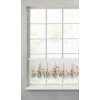 Takoy Vitrážová záclona z etamínu zdobená potlačou červených tulipánov a čipkou 150 x 30 cm-HF-390550 | 150 x 30 cm