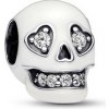 Prívesok PANDORA Trblietavá lebka svietiaca v tme 792811C01