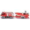 Siku Blister požiarne vozidlo Unimog s člnom 1:87 (10431636)