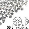 Top-Nechty Kamienky SS5 silver shade 5049 10 ks