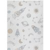 Dywany Łuszczów , Detský kusový koberec Bambino 1278 Space rocket cream, 140x190, biela, viacfarebná, detská izba