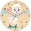 ModernClock Detské nástenné hodiny Ami Ovečka 30 cm viacfarebné