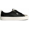 Dámske voľnočasové topánky Cariuma OCA Low Black Premium Leather Cloud Grey Suede Sneaker