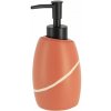 TENDANCE Dávkovač mydla Caldarela, oranžová/s čiernymi prvkami, 240 ml