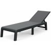 KETER Záhradné ležadlo s nastaviteľným operadlom MALLORCA, grafit