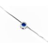 Šperk Holíč Náhrdelník s kamienkovým príveskom ,,tmavo modrý