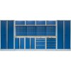 Kvalitní PROFI BLUE dílenský nábytek - 4535 x 2000 x 465 mm - MTGS1300AA2