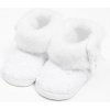 Dojčenské zimné krajkové čižmy New Baby 3-6 m biele - 3- 6 m