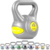 MOVIT® 4kg Kettlebell činka sivá/žltá