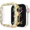 AppleMix Kryt / šnúrka pre Apple Watch 44 mm Series 4 / 5 / 6 / SE - s kamienkami - plast - zlatá