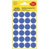 18*18 mm-ové Avery Zweckform samolepiace print etikety, modrá farba (4 hárky/balenie), odnímateľné lepidlo