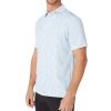 Pánska polokošeľa Callaway Golf SS WARPED GINGH BRIGHT WHITE biela S
