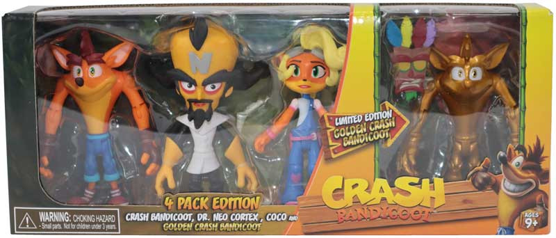 Jakks Pacific Crash Bandicoot balení 4 figurek