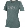 Dámske tričko MOOA Merino Lyolite Bloom 150 Short Veľkosť: XXL / Farba: tyrkysová