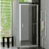 Ronal Top-Line TOPP Sprchové dvere do niky 70x190cm, Biele/Durlux TOPP07000422