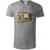 Potápačské vybavenie - Tričko z organickej bavlny - 2XL ( Starostrieborná )