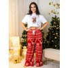 Vianočné VSB dámske pyžamo červené, VYBRAŤ VEĽKOSŤ BIELIZNE XXS/XS