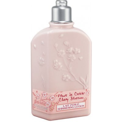 L´occitane Cherry Blossom Shimmering Lotion - Trblietavé telové mlieko 250 ml