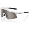 Cyklistické okuliare 100% Speedcraft XS - Matte White - HiPER Silver Mirror Lens