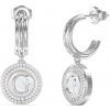 Guess Oceľové visiace náušnice G Talisman JUBE06210JWRHT/U