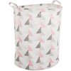 Verk 01940_RT Koš na hračky, prádlo růžovobílá