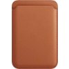 AlzaGuard Genuine Leather Wallet Compatible with Magsafe sedlovo hnedá AGD-GLMW1C