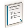 DURABLE Informačná tabuľka Click Sign 149x148,5 biela