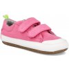 Barefoot dětské plátěnky Tip Toey Joey - Bossy green rosa pink eco canvas růžové