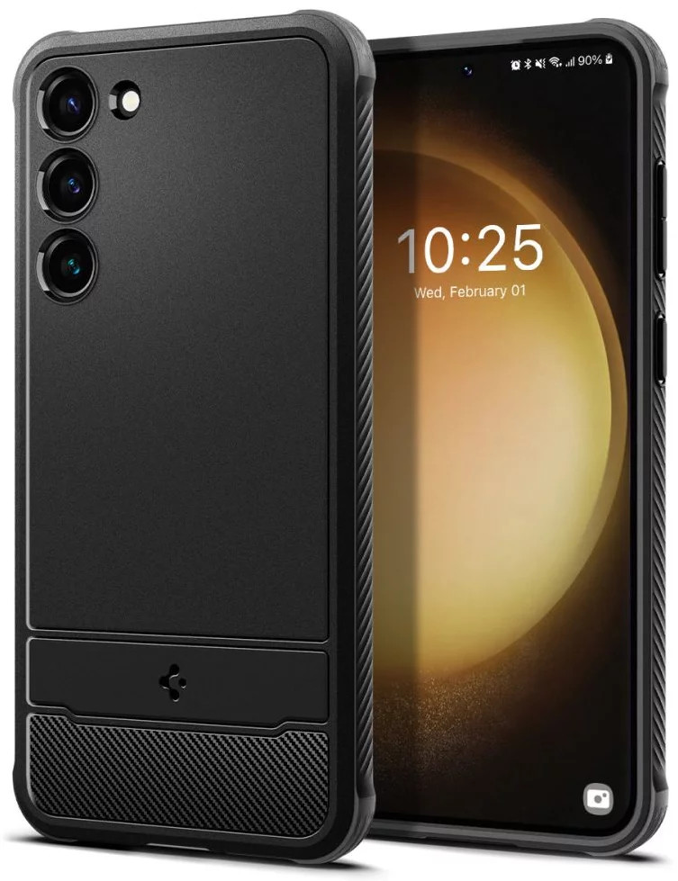 Púzdro Spigen Rugged Armor Samsung Galaxy S23 matte čierne