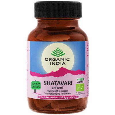 Šatavari kapsule Hormonálna rovnováha Organic India 60 ks Obsah: 60 kapsúl