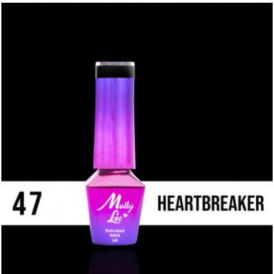 Allepaznokcie MollyLac gél lak 47 Heartbreaker 5 ml