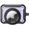 AppleKing 2v1 superodolný ochranný obal pre AirPods Pro/AirTag 1 / 2 - fialový - možnosť vrátiť tovar ZADARMO do 30tich dní