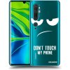Picasee silikónový prehľadný obal pre Xiaomi Mi Note 10 (Pro) - Nesiahajte mi na telefón