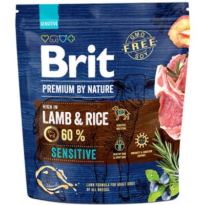 Brit Premium by Nature granuly Sensitive jahňa 1 kg