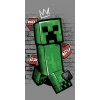 Disney Jerry Fabrics Detská plážová osuška MINECRAFT - METRO ART CREEPER Bavlna 70x140 cm