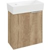 Sapho Latus - Umývadlová skrinka 50x44x22 cm, 1 dvierka L/P, dub Alabama LT090-2222