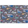 Najkoberce Hanse Home Play Race Track sivý / viacfarebný 90x200 cm