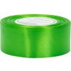 Stuha saténová trávovázelená 3,8 cm / 32 m