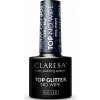 Claresa Gél lak Top No Wipe Glitter Blue 5 g