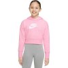 NIKE G NSW Club Ft Crop Hoodie HBR DC7210-690 Ružová