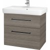 Dreja Kúpeľňová skrinka Q MAX SZZ2 70 - D25 Teak / Úchytka T06 / D25 Teak