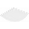 Mexen Flow polkruhový sprchový kút slim 90 x 90 cm, biely lesk - 46Q109090