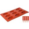 Contacto Silikonová forma na 9 madlenek 68x45x17 mm 6637/069 terakotová