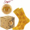 Ponožky unisex vianočné Lonka Elfi - žlté, 38-41