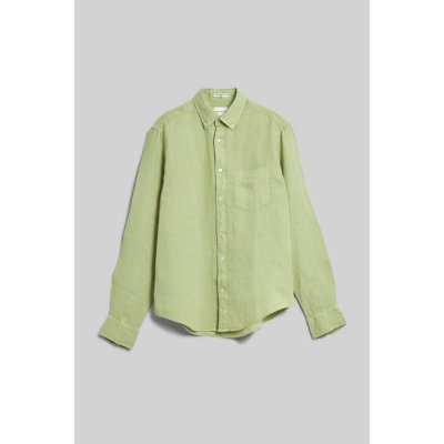 Gant košeľa reg GMNT dyed linen shirt zelená
