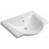Polokruhové nábytkové umývadlo Aqualine Zara 64,5 cm biele
